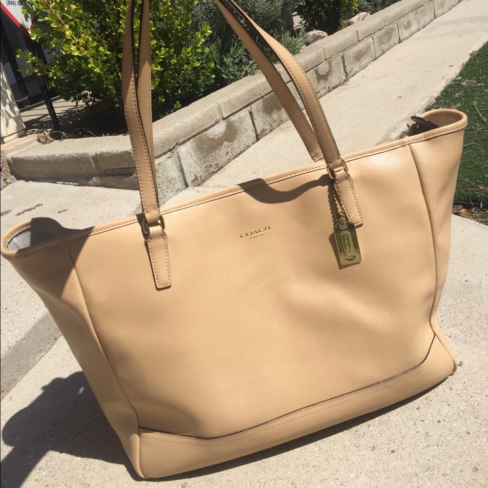 Faux Coach Purse - Large, Laptop Size